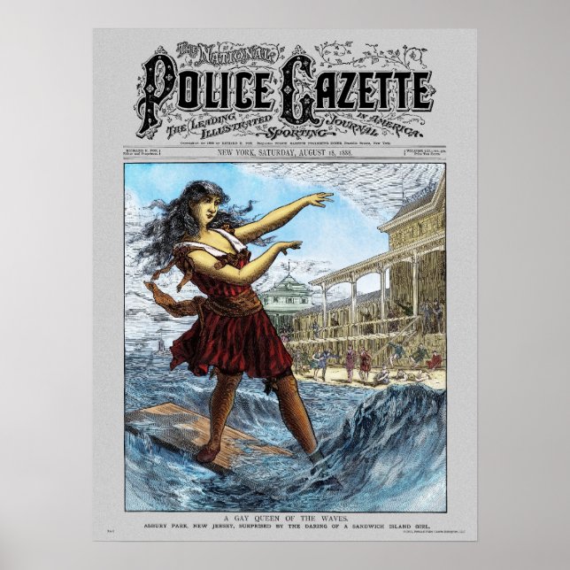 Police Gazette poster Sandwich Island Girl (Front)