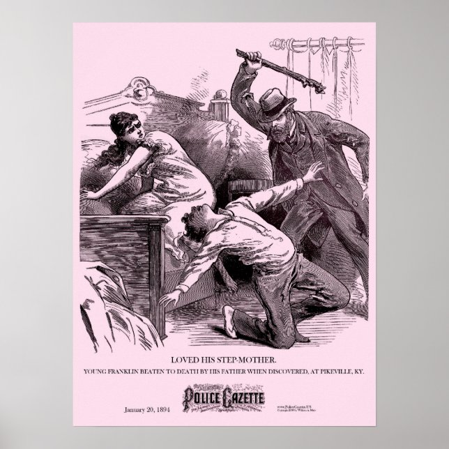 Police Gazette poster Stepmother (Front)