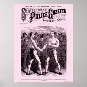Police Gazette poster Sullivan Ryan