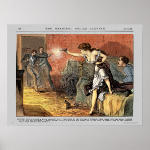 Police Gazette poster Wedding (colour)