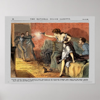 Police Gazette poster Wedding (colour)