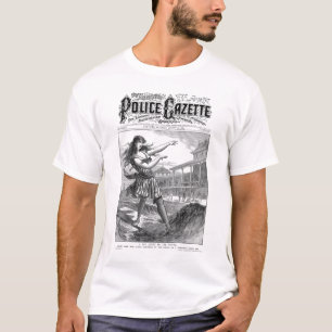 Police Gazette T-shirt Sandwich Island Girl