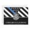 Police Graduation Blue Line Flag Congratulations