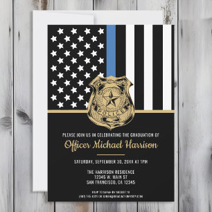 Police Graduation Law Enforcement Academy Invitation