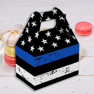 Police Graduation Party Thin Blue Line Favour Box