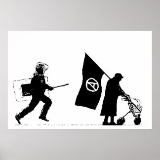 Police & Granny Poster