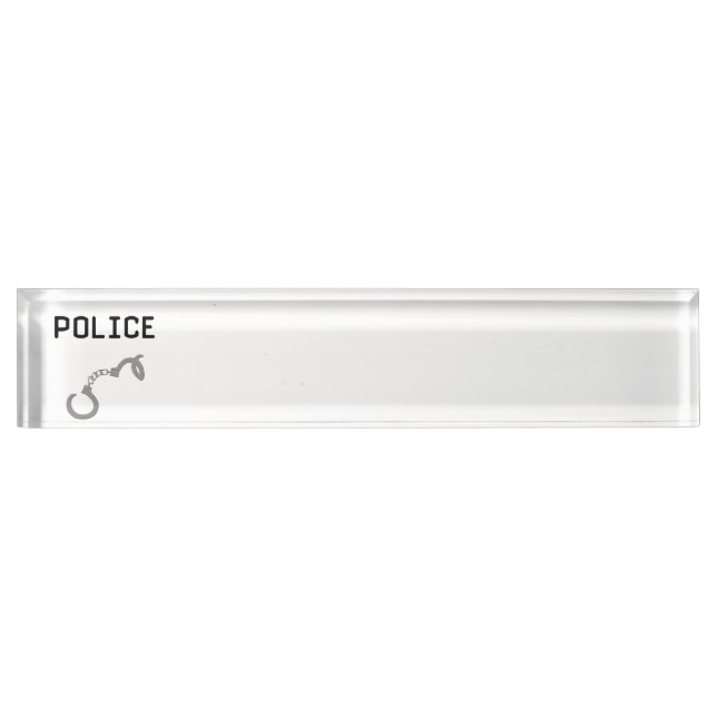 Police Handcuffs Nameplate (Front)