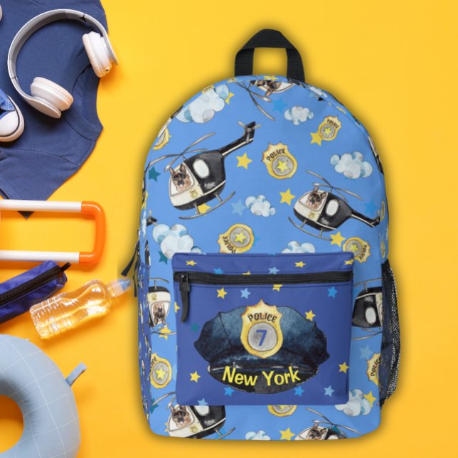 Police Hat and K-9 Unit Fun Cute Print Cut Sew Bag (Creator Uploaded)