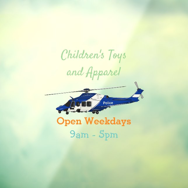 Police helicopter cartoon illustration (Sheet 3)