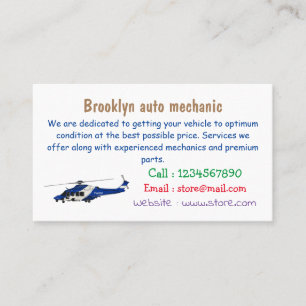 Police helicopter cartoon illustration  business card