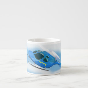 Police Helicopter Espresso Cup