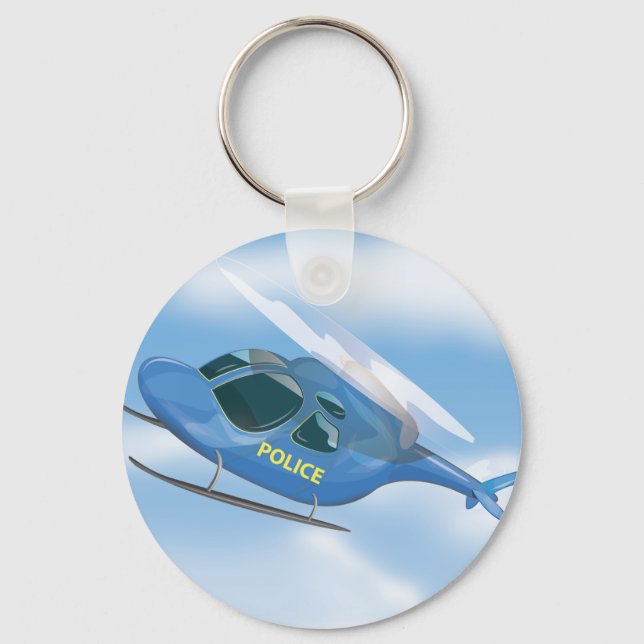 Police Helicopter Key Ring (Front)
