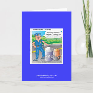 Police Humor Assault & Battery Greeting Card