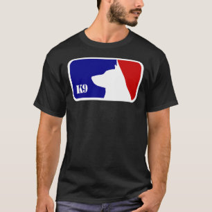 Police K9 Patriotic Red & Blue German Shepherd T-Shirt