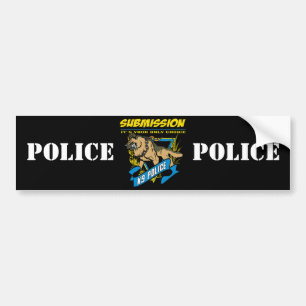 Police K9 Submission Bumper Sticker