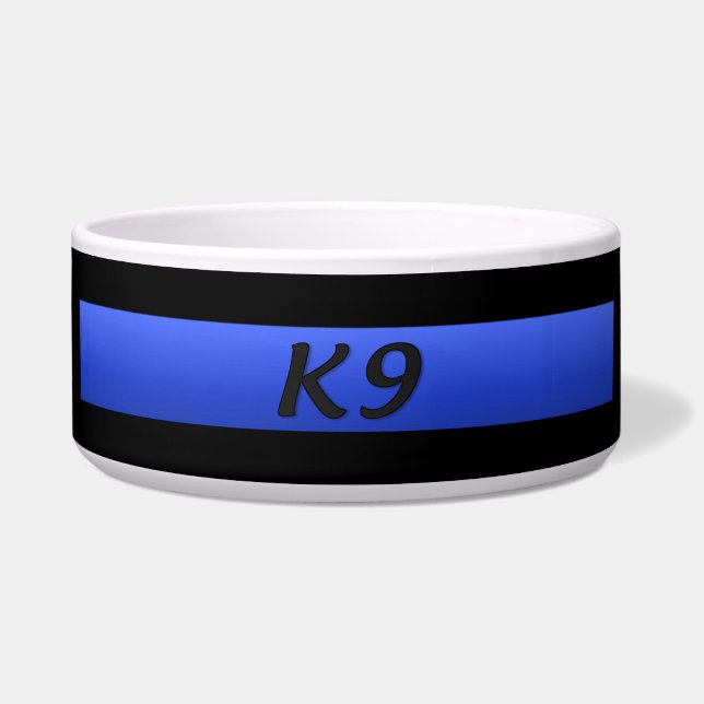 Police K9 - Thin Blue Line Bowl (Front)