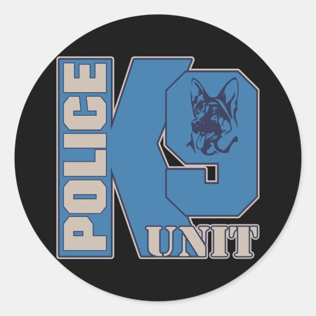 Police K9 Unit Dog Classic Round Sticker (Front)