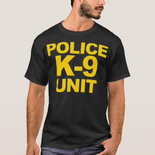 Police K9 Unit Front Back Print Law Enforcement T-Shirt