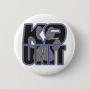 Police K9 Unit Paw Print 6 Cm Round Badge
