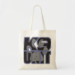 Police K9 Unit Paw Print Tote Bag