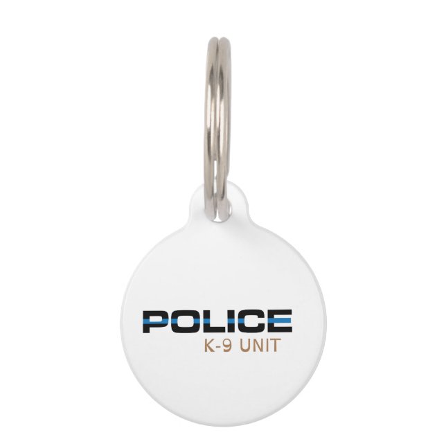 Police K9 Unit Pet Tag (Front)