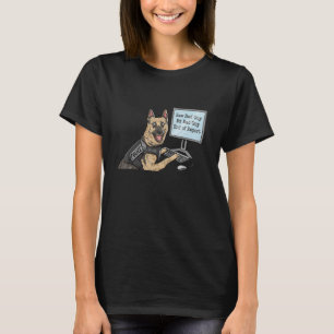 Police K9 Unit Saw Bad Guy Bit Bad Guy Design T-Shirt