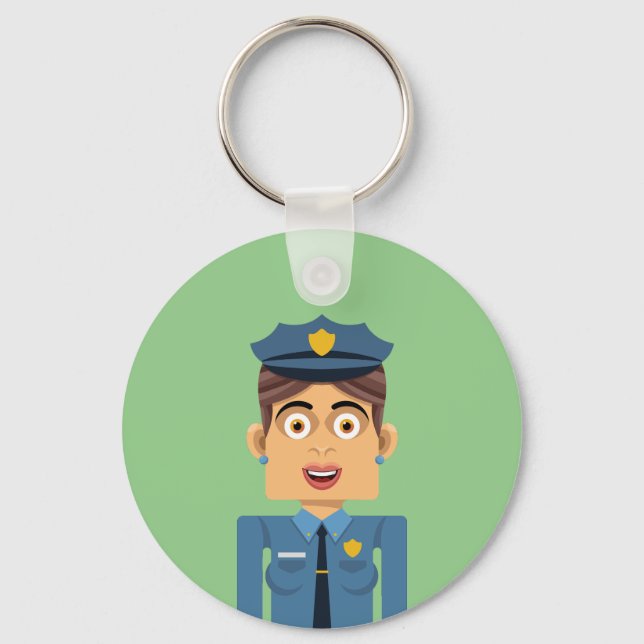 Police Key Ring (Front)