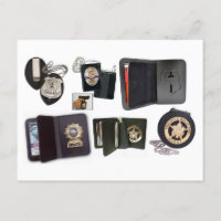 Police Leather Badge Holder Wallets & Purses