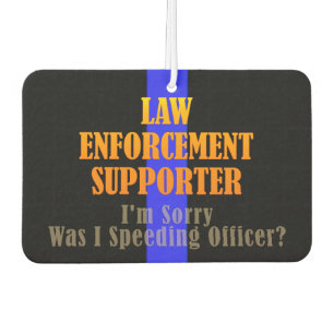 Police LEO Supporter Thin Blue Line Car Air Freshener
