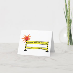 Police Line Crime Scene Thank You Card
