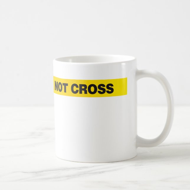 police line do not cross coffee mug (Right)