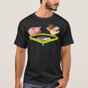 Police Line Do Not Cross Pig Chicken T-Shirt