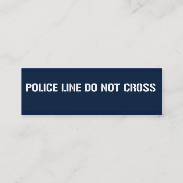POLICE LINE DO NOT CROSS skinny Business Cards (Front)
