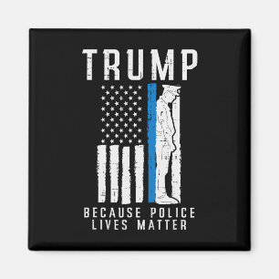 Police Lives Problem Pro Trump Thin Blue Line Us F Magnet