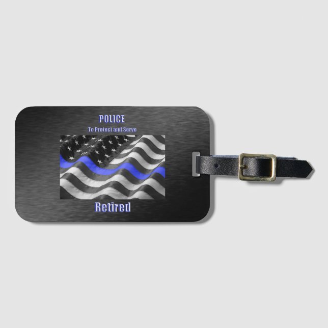 Police Luggage Tag (Front Horizontal)