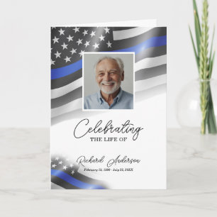 Police Memorial Bifold Funeral Program