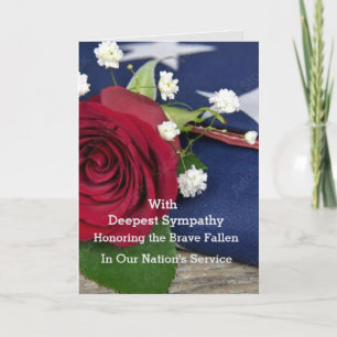 Police - Military Sympathy Card