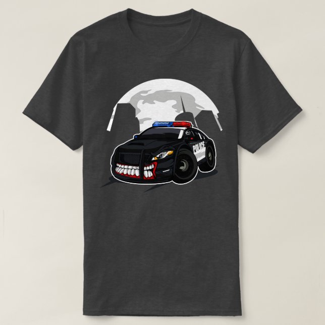 Police monster car T-Shirt (Design Front)