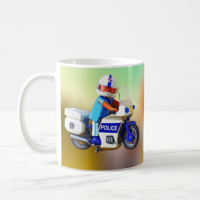 Police motorcycle Mug (Left)
