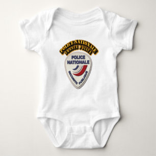 Police Nationale France Police with Text Baby Bodysuit