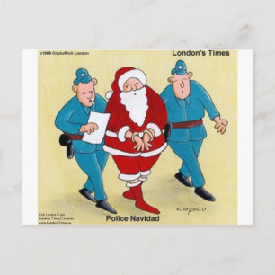 Police Navidad Funny Christmas Santa Gifts & Cards