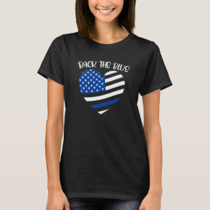 Police Officer Back The Blue Police Supporter T-Shirt