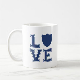 Police Officer Badge - L O V E Coffee Mug