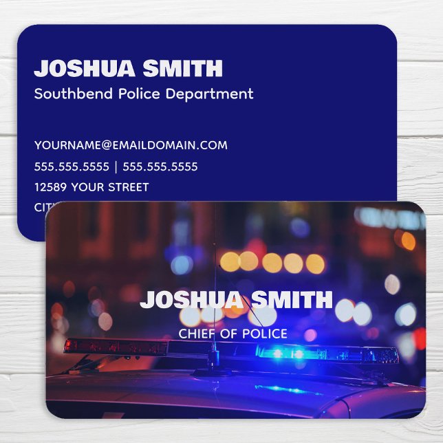 Police Officer Business Card (Police Visiting Cards)