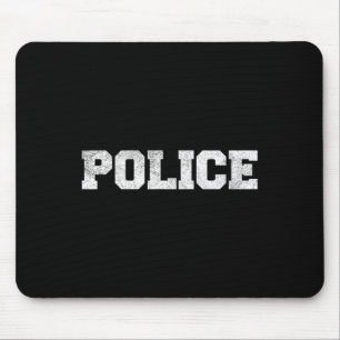 Police Officer Costume Apparel Mouse Pad
