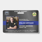 Police Officer Custom Law Enforcement Photo ID