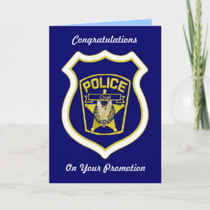 Police Officer Custom Promotion Cards