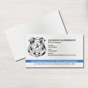 Police Officer Department Law Enforcement Logo Business Card