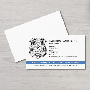 Police Officer Department Law Enforcement Logo Business Card