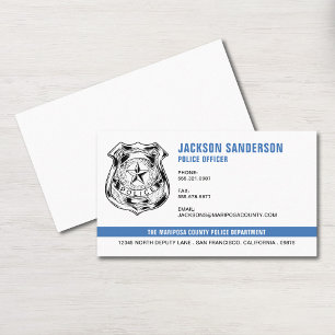 Police Officer Department Logo Law Enforcement Business Card